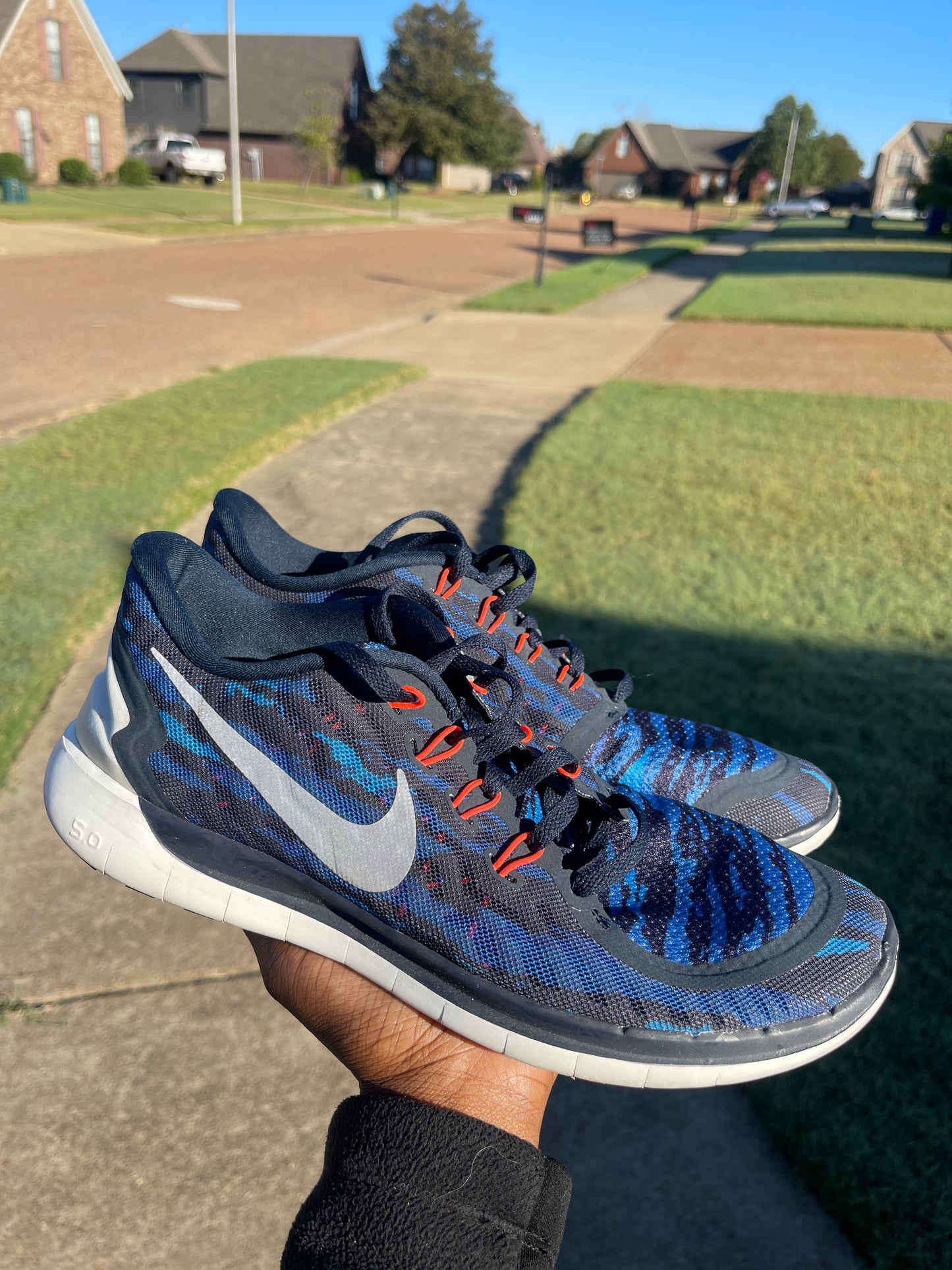 Nike Free 5.0 Blue Women sz 9.5