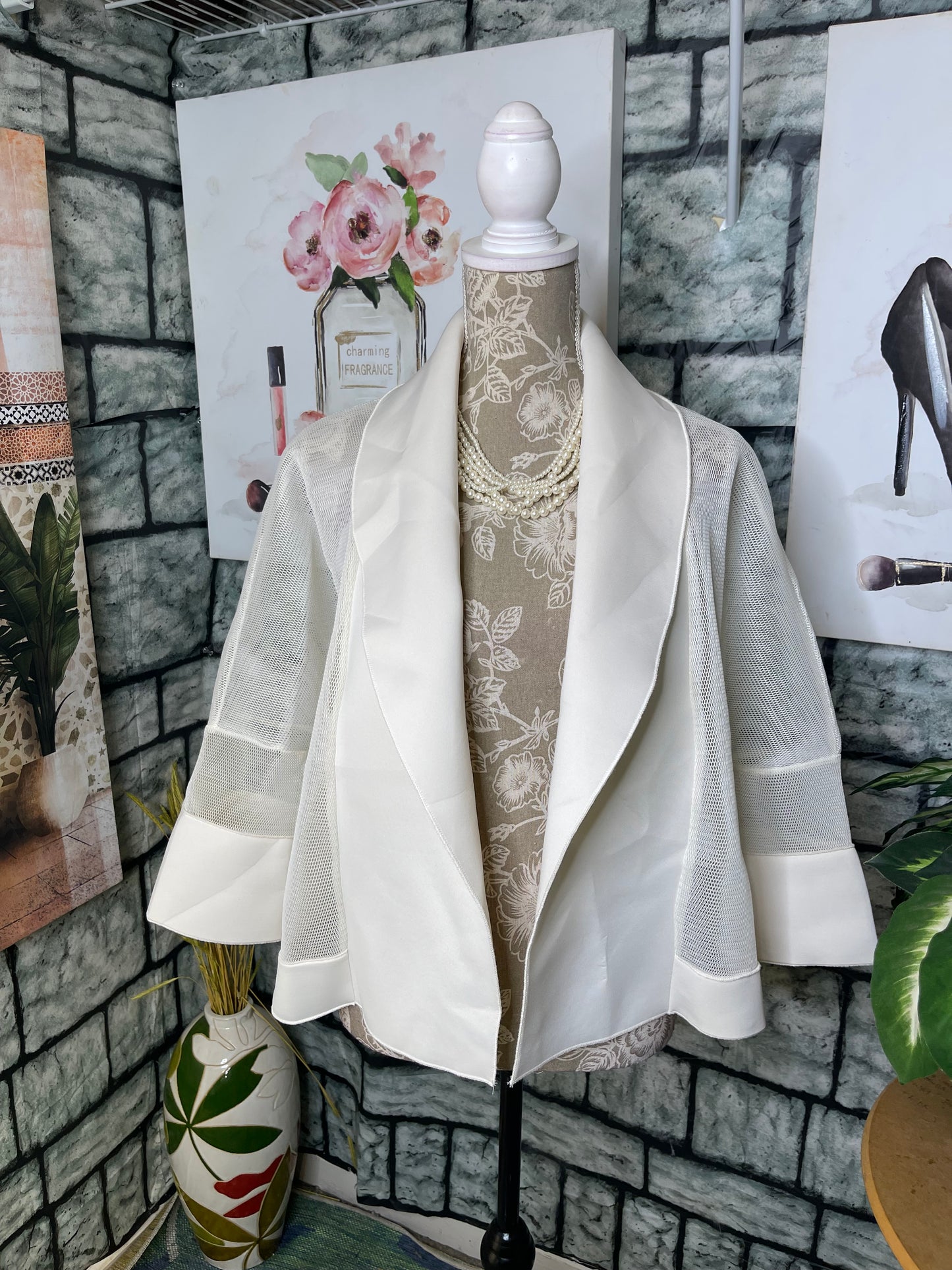 Off White Cover Blouse Women One Size (best fits up to XL)