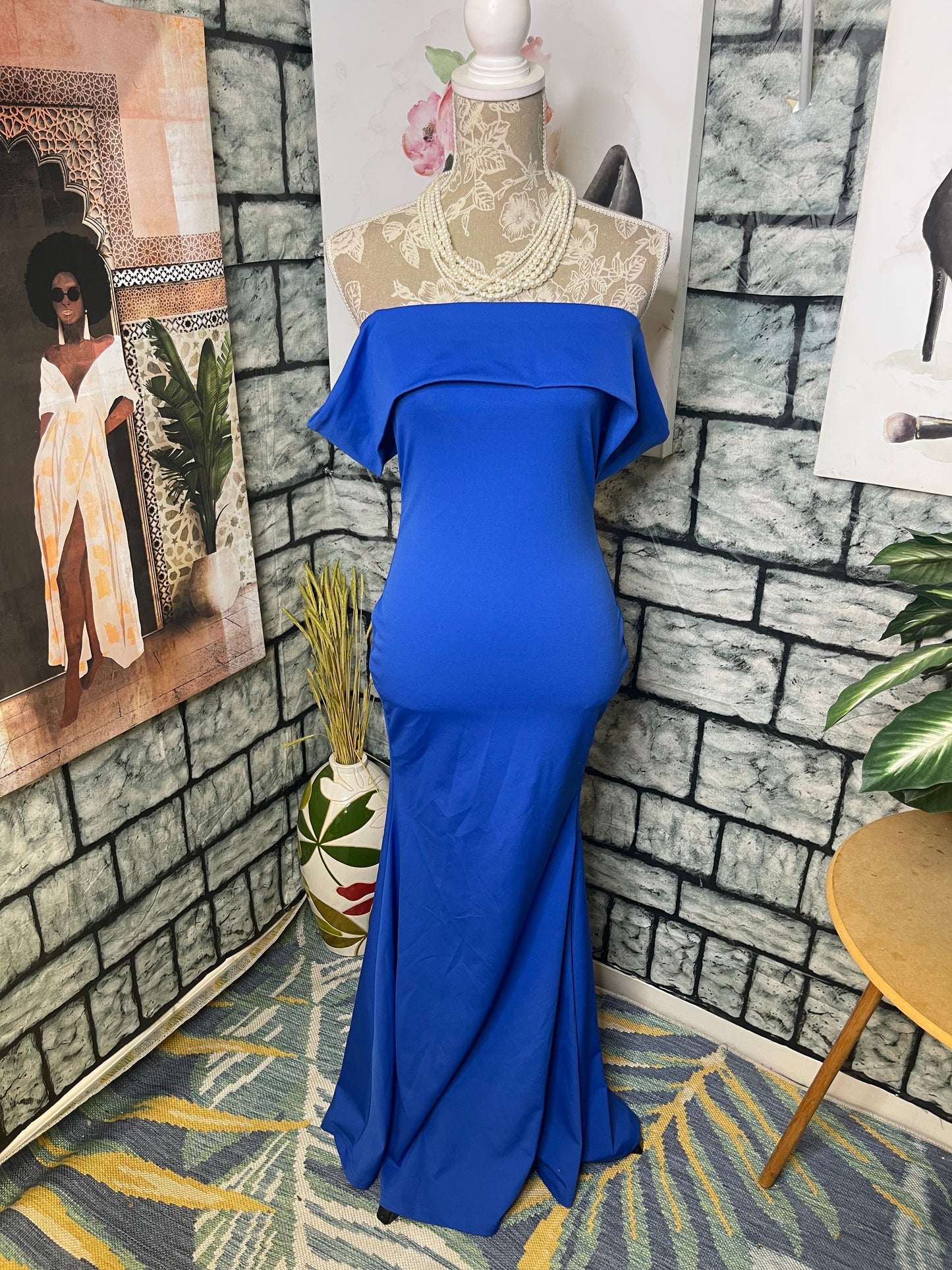 Blue Long Dress Women sz Small