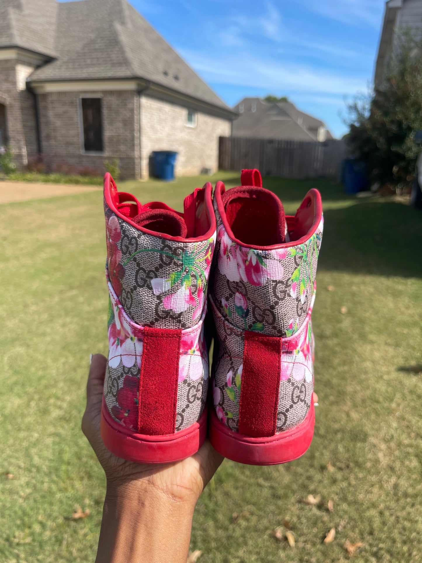 Gucci red sneakers women sz 10