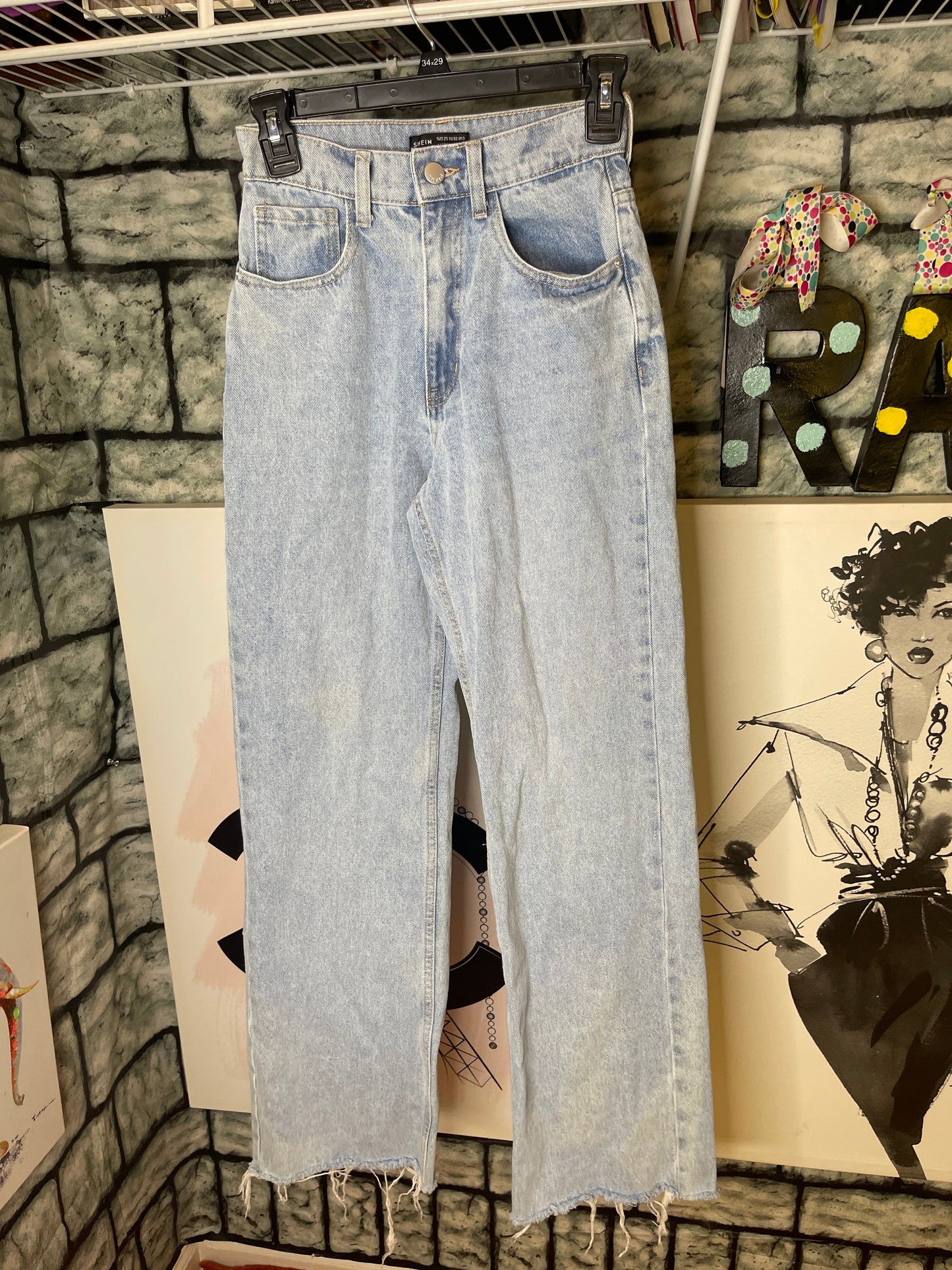 Shein blue jeans women sz 0