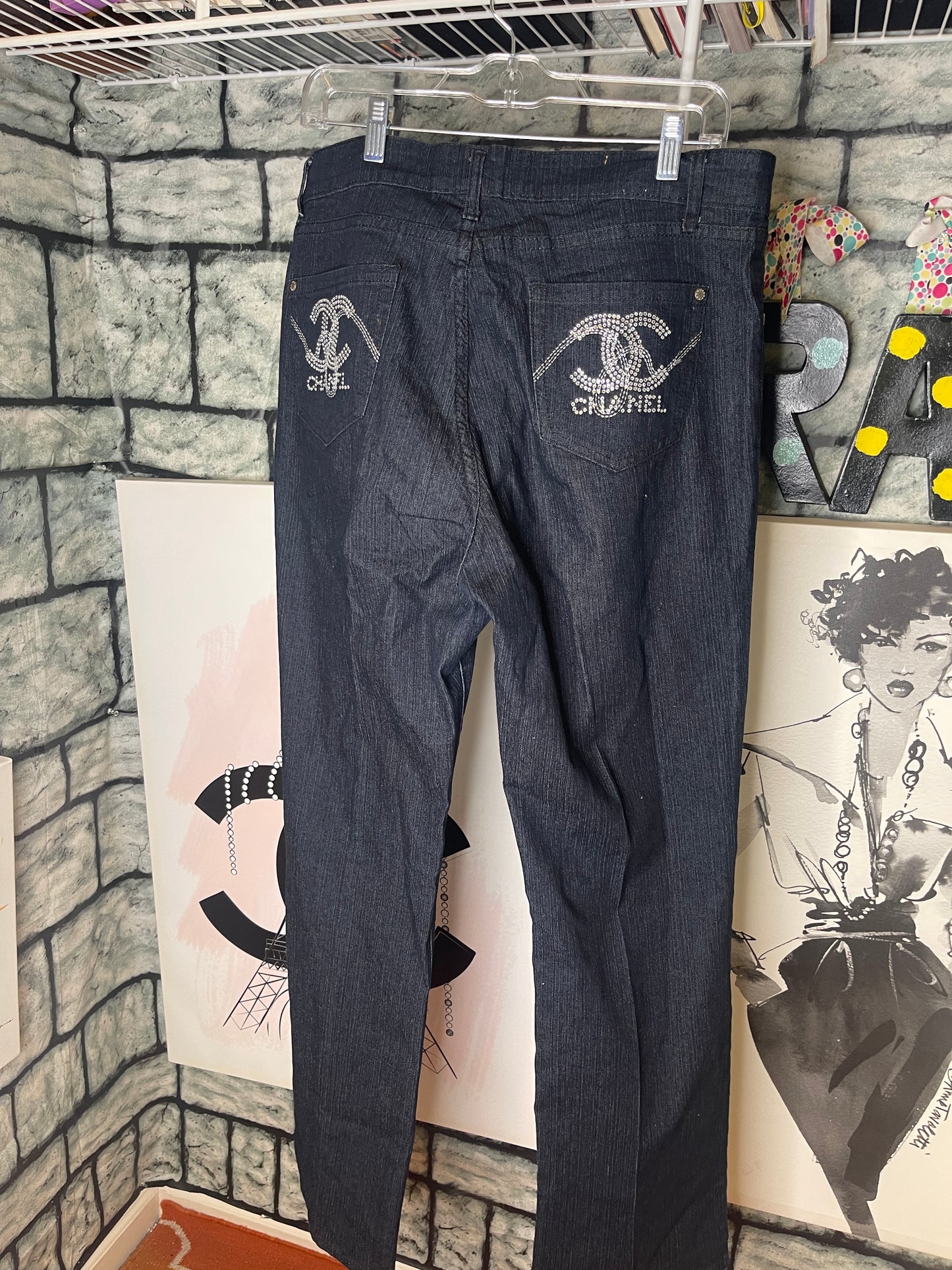 Chanel Jeans Blue Women sz 20