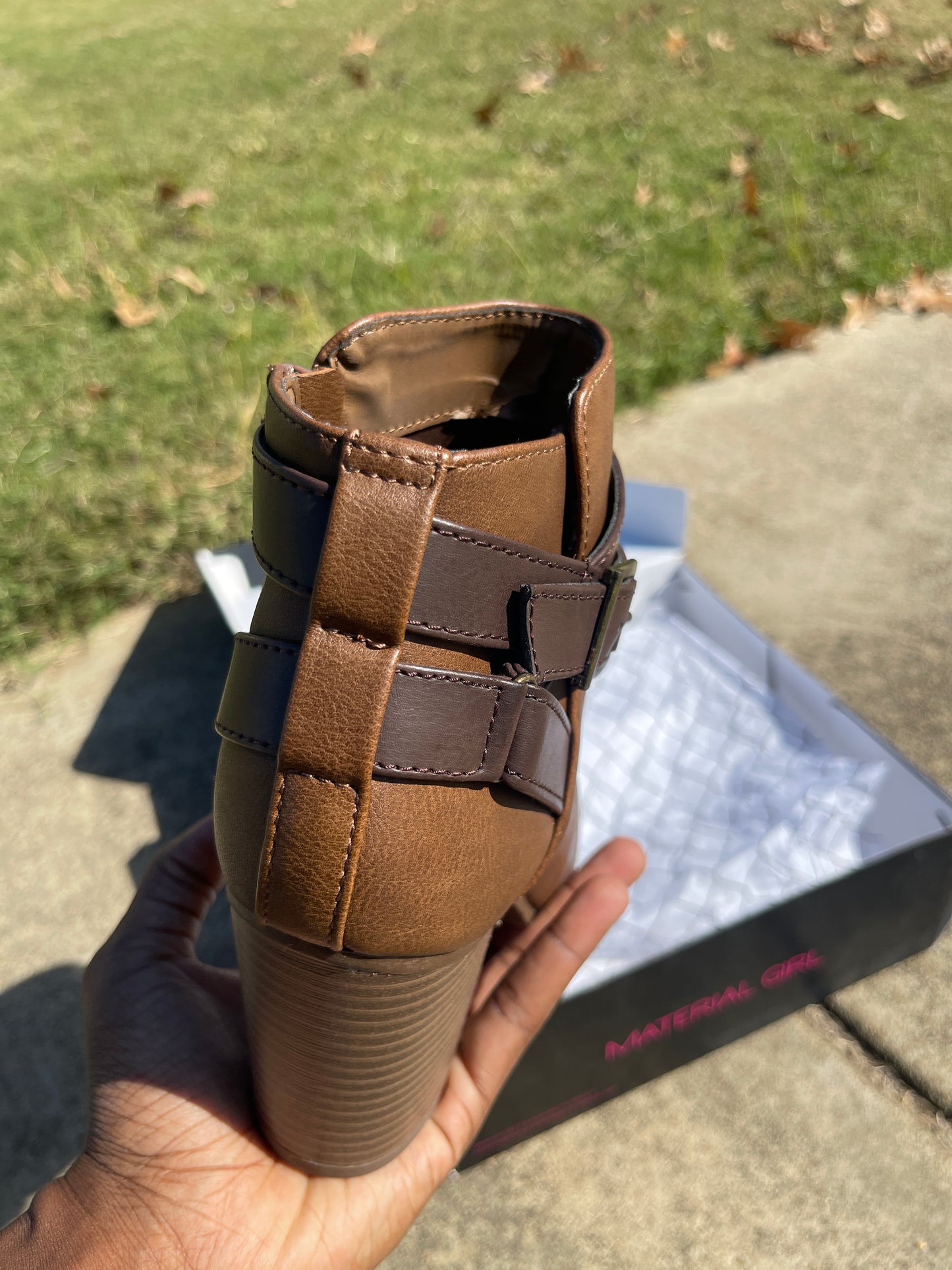 NEW Material girl brown boots women sz 8