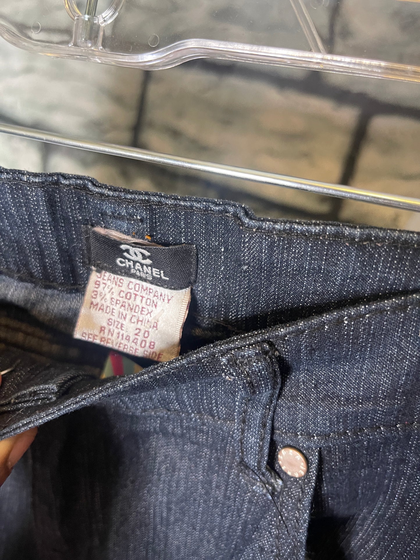 Chanel Jeans Blue Women sz 20
