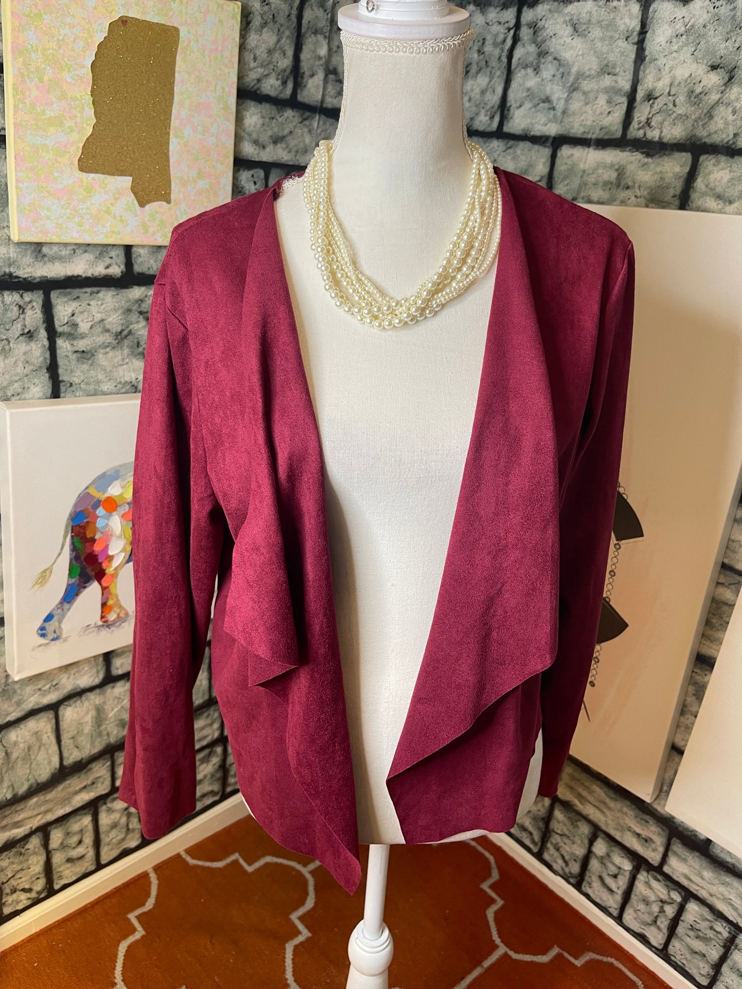 Burgundy Cover Women sz XL
