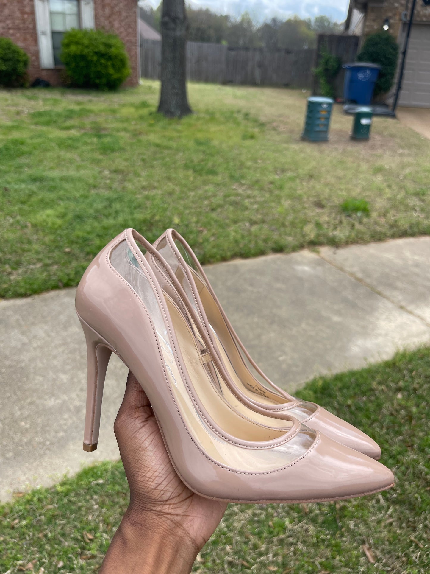 Jessica Simpson Nude Heels Women sz 7.5