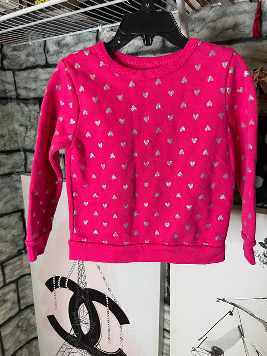 Garanimals Pink Heart Shirt Girls sz 4T