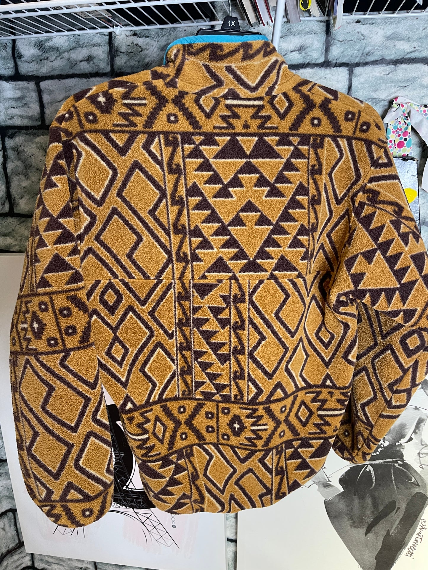 Patagonia Aztec pullover brown men sz small