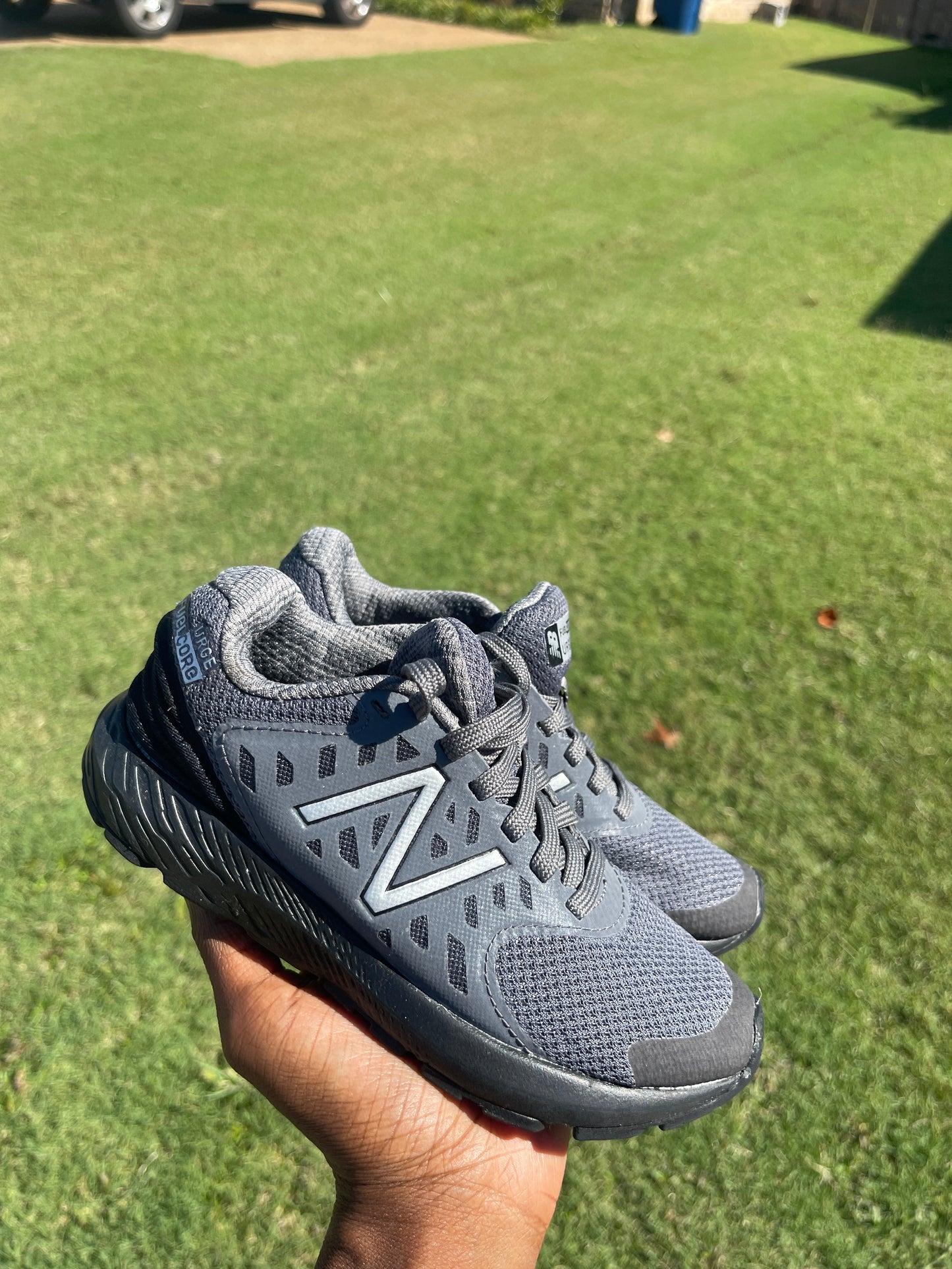 New Balance Gray Boys sz 13