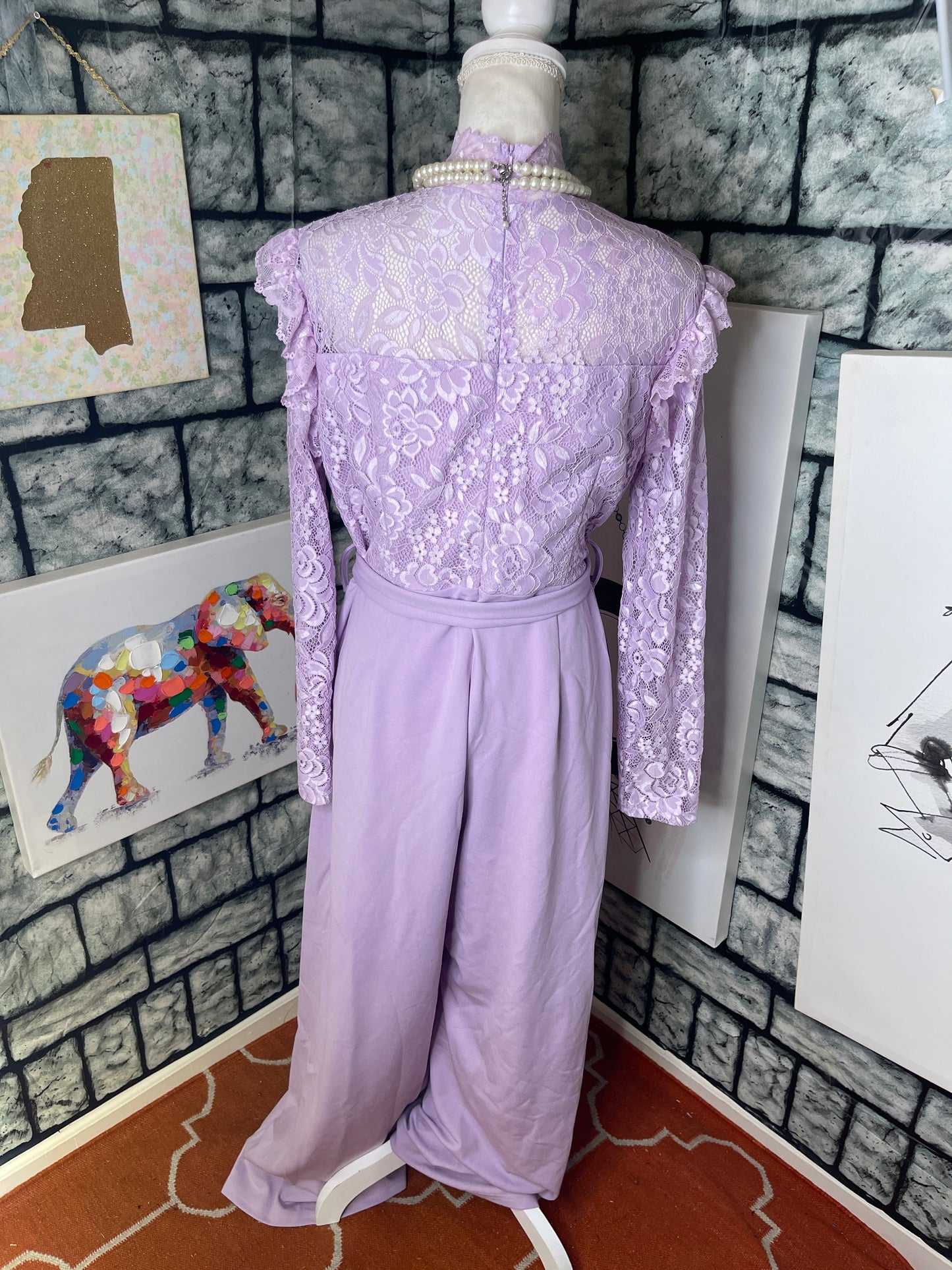 Shein Purple Jumpsuit Women sz 2XL