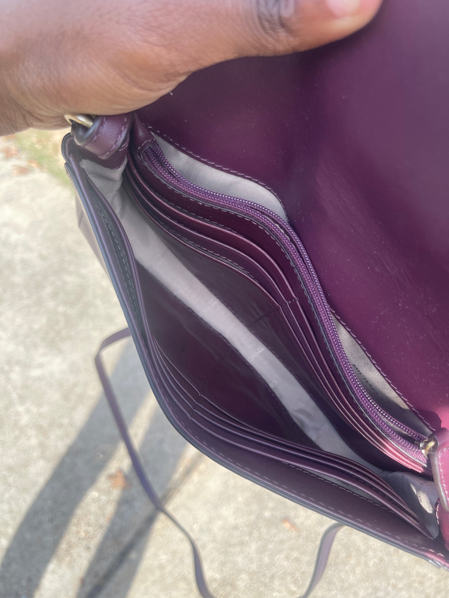 Michael kors purple crossbody