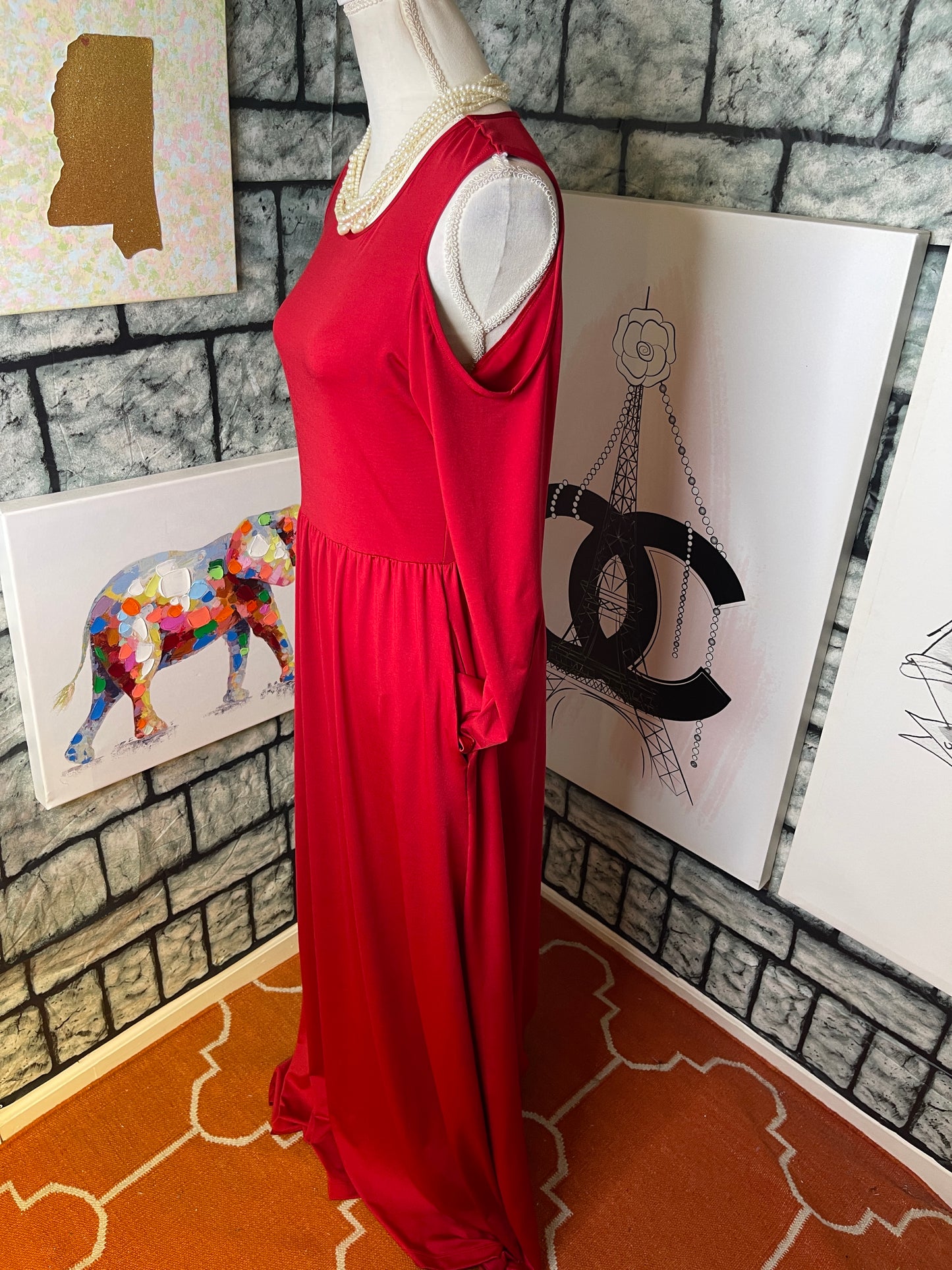 Koh Koh Red Dress Women sz Medium