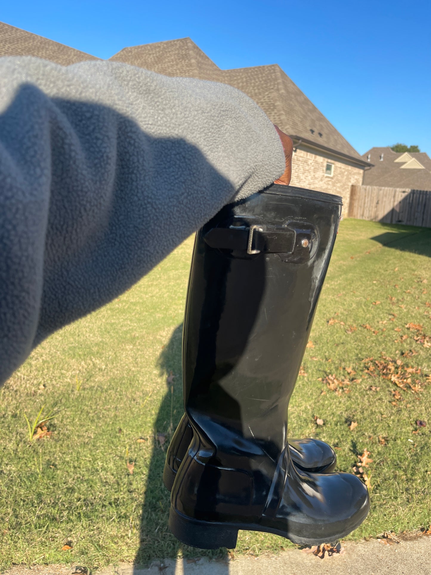 Hunter boots black women sz 7