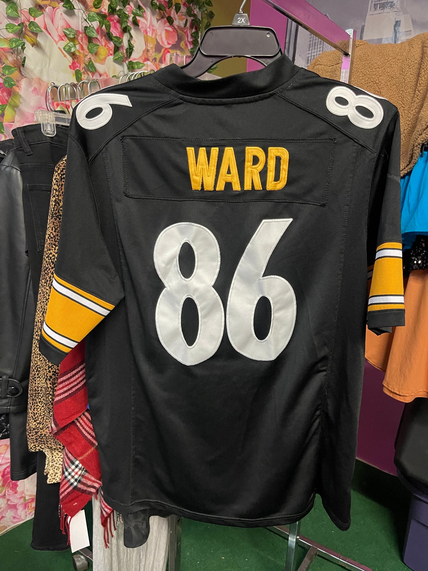 NFL Steelers jersey black men sz XL