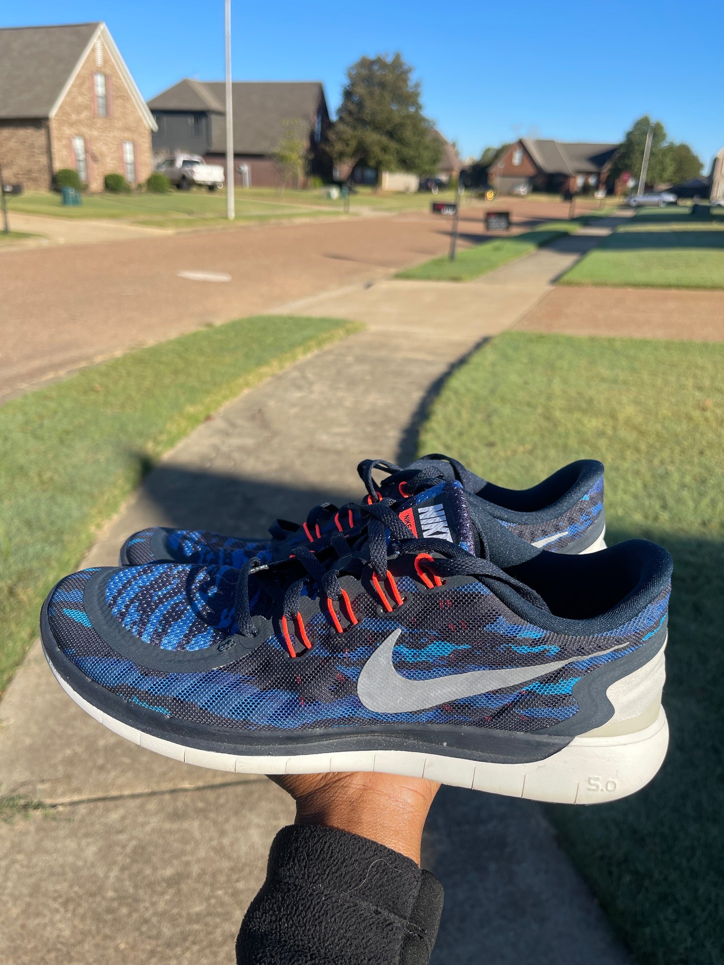Nike Free 5.0 Blue Women sz 9.5