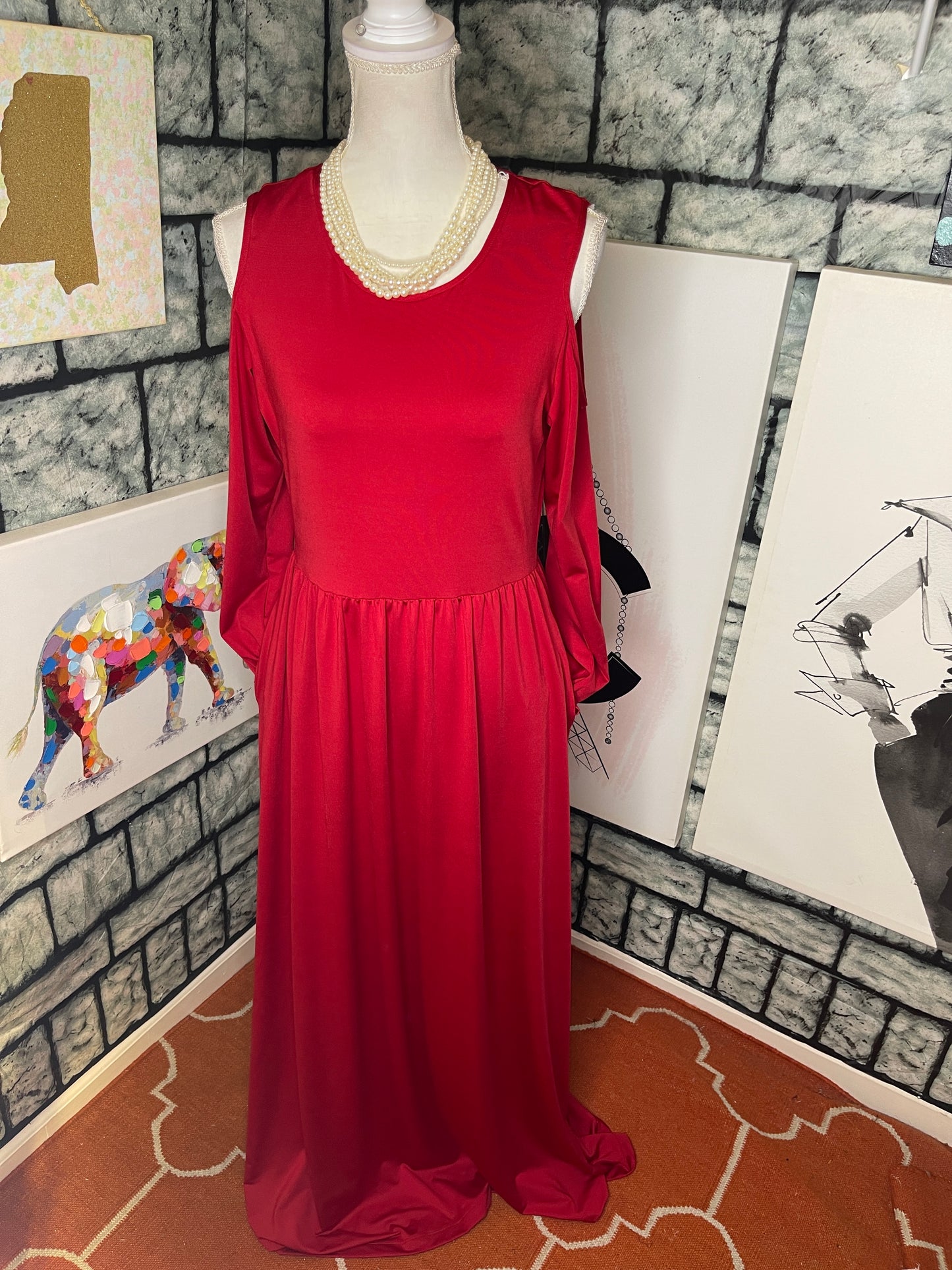 Koh Koh Red Dress Women sz Medium