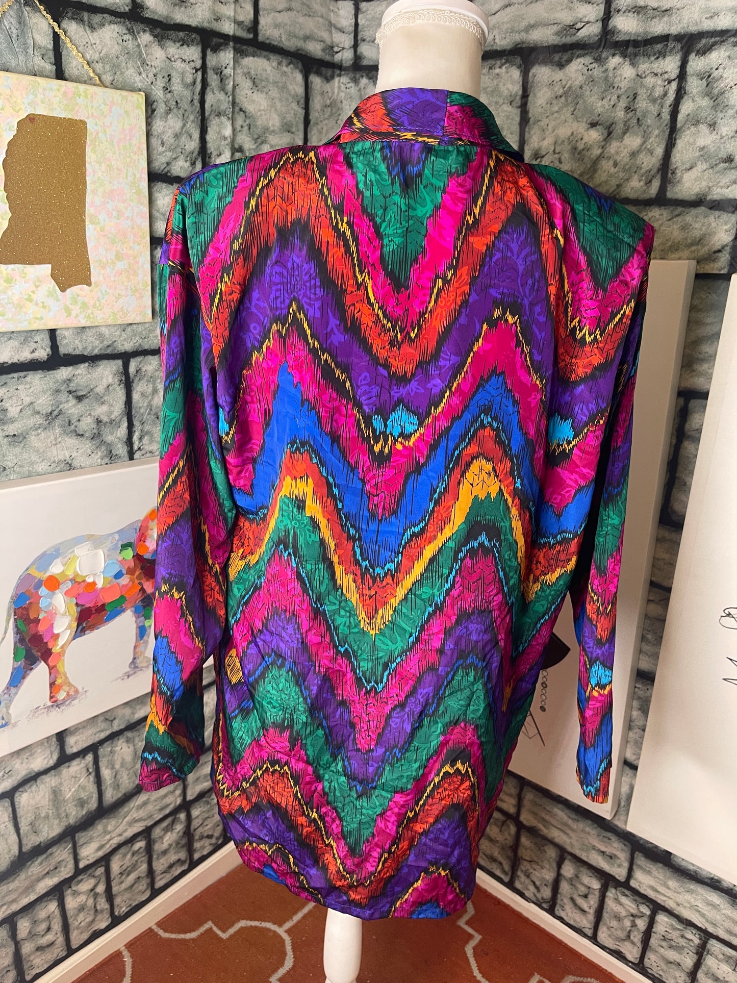 Tan Joy Colorful Cover Women sz Medium