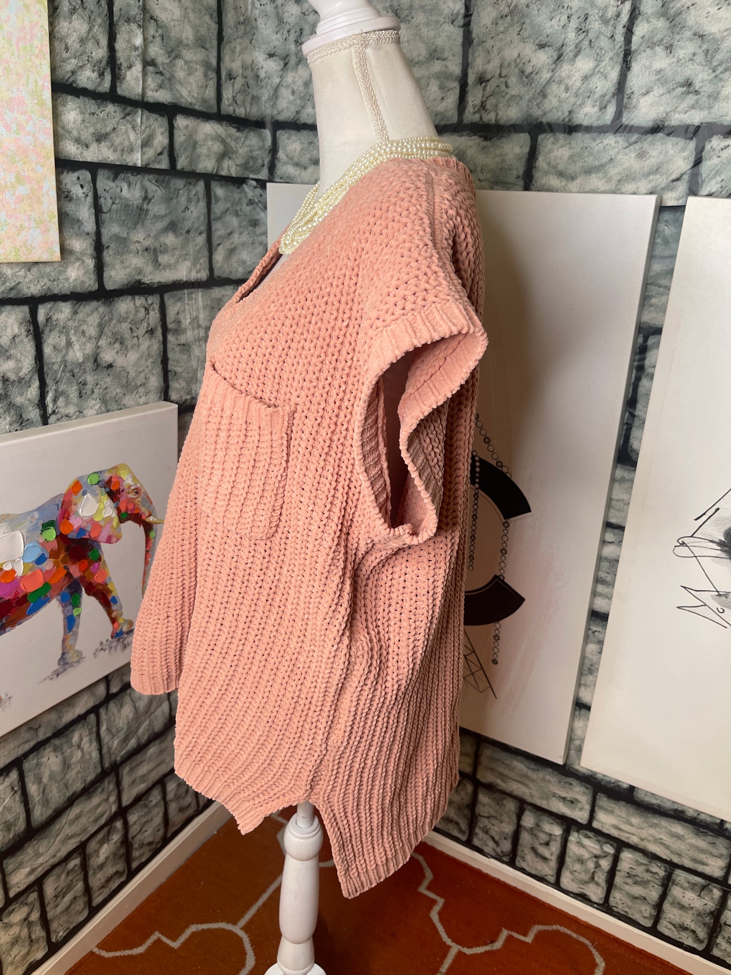 POL Pink Soft Sweater Women sz Small