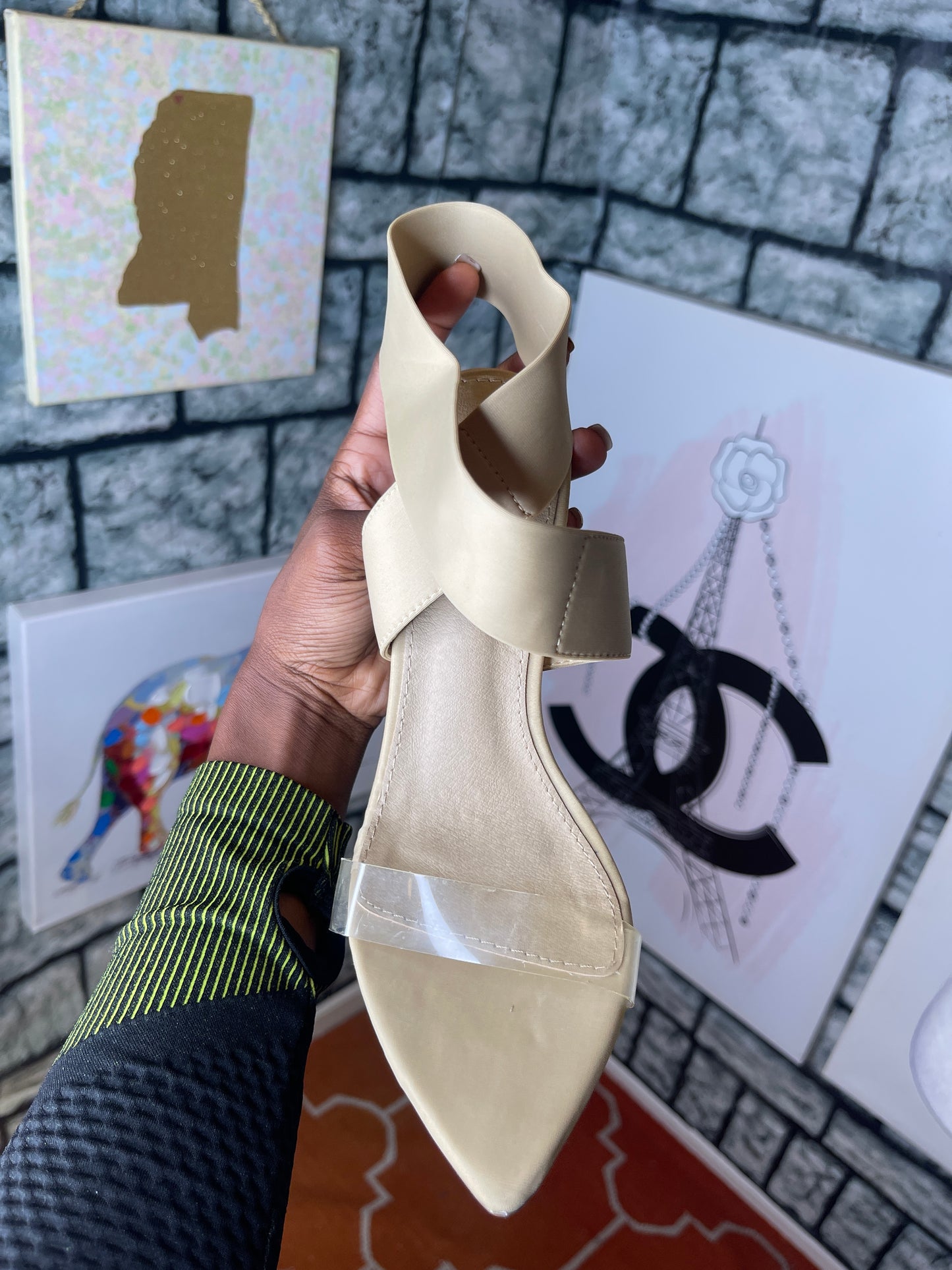 Liliana tan heels women sz 8