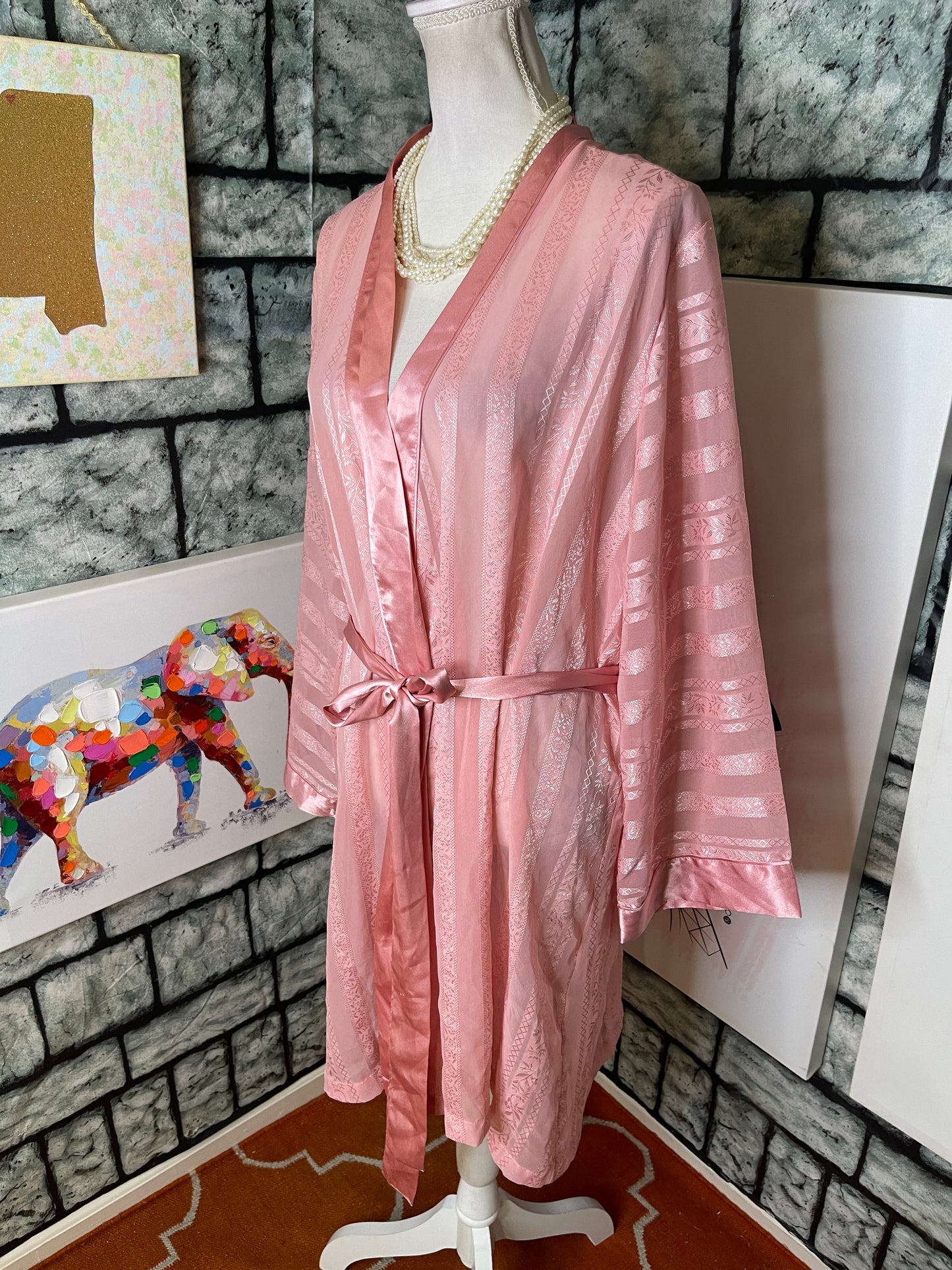 Morgan Taylor Pink Robe Women sz XL