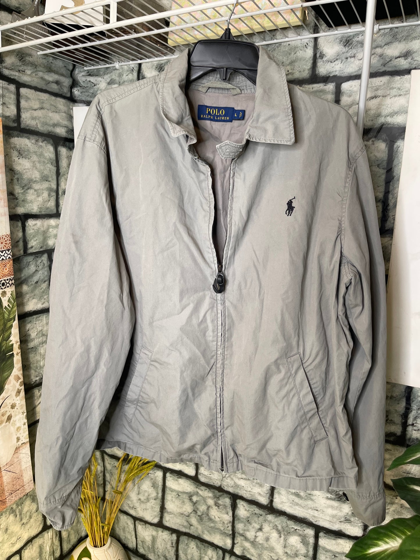 Ralph Lauren Polo Jacket Gray Men sz Large