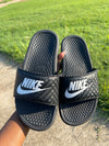 Nike black slide sandals women sz 6