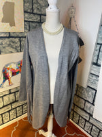 Venus Gray Fringe Sweater Women sz Large
