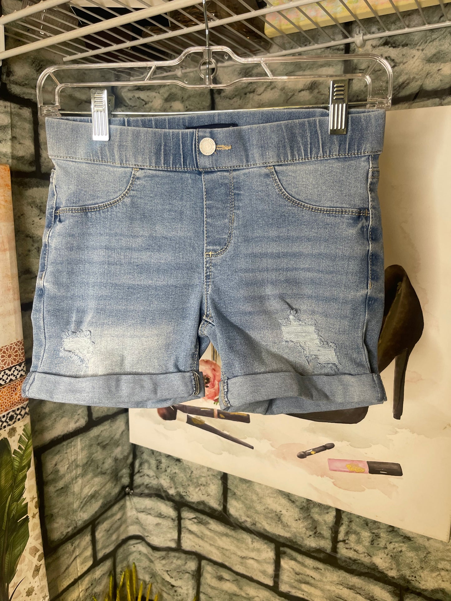 Vanilla Star Blue Jean Shorts Girls sz 12