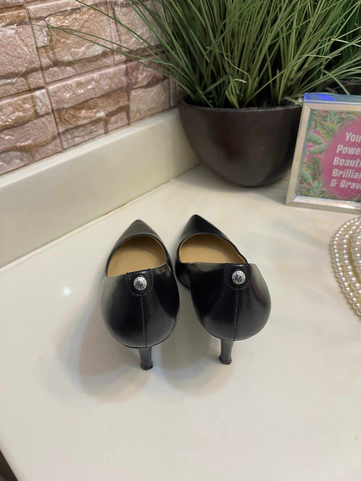 Michael Kors Black Low Heels Women sz 6.5