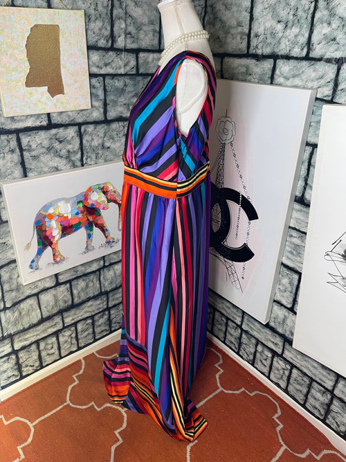 Worthington colorful dress women sz 12