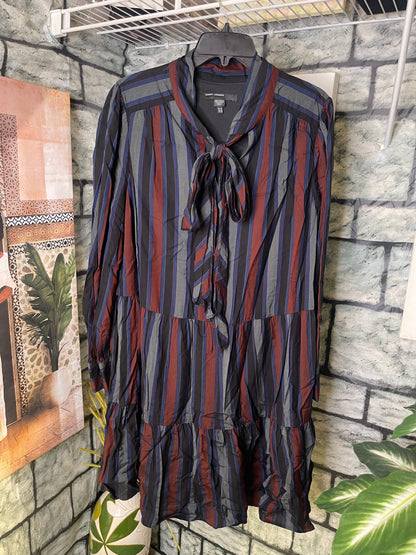 Maggy London Dark Colorful Dress Women sz 16