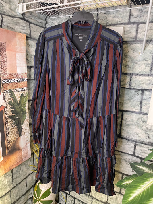 Maggy London Dark Colorful Dress Women sz 16