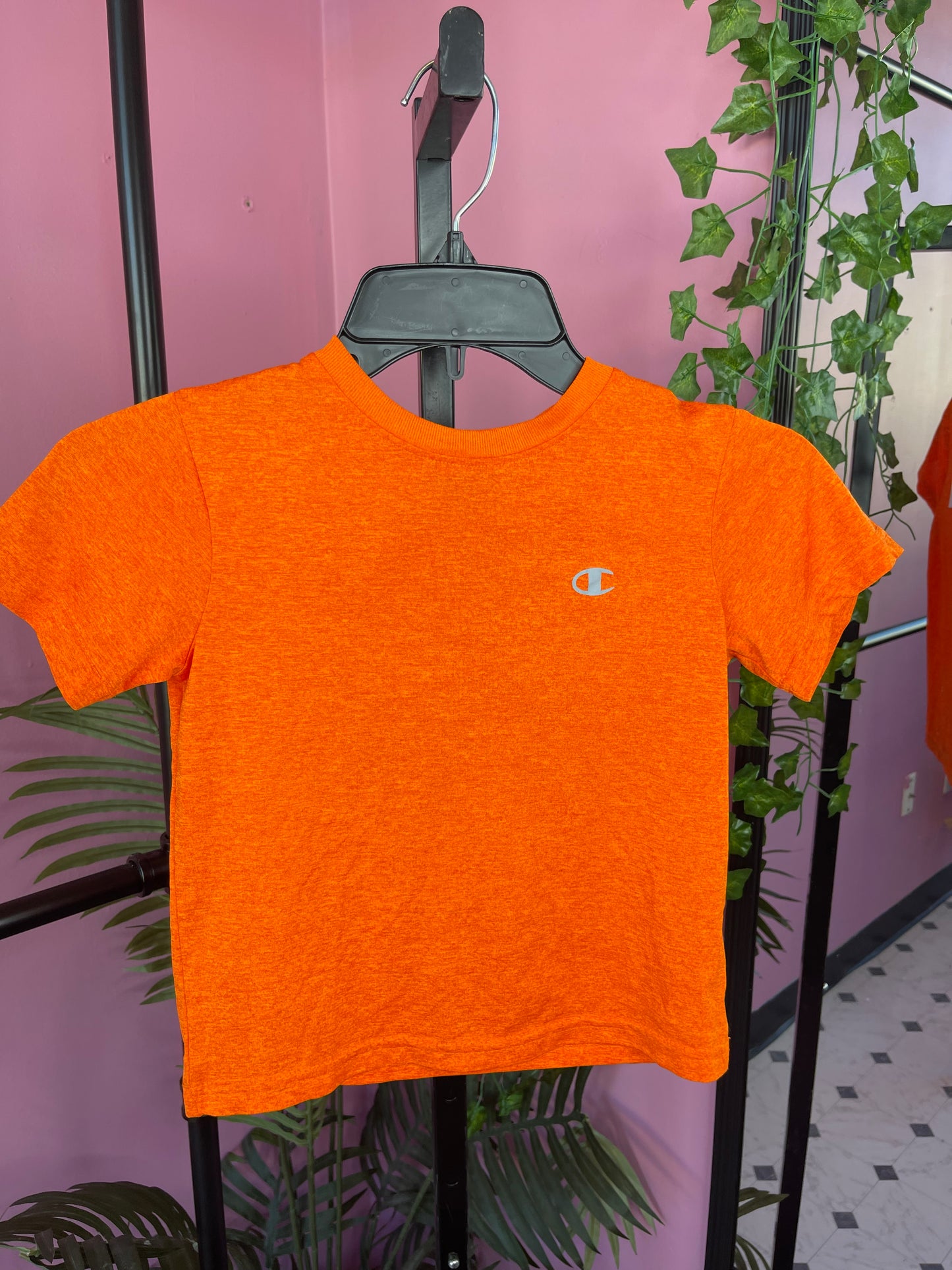 Champion Orange Shirt Boys sz 5/6