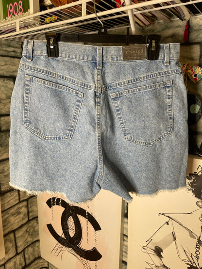 Riveted by Lee Blue Denim Shorts Women sz 16