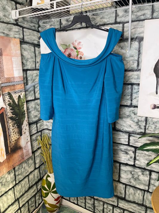 NEW Adrianna Papell Blue Dress Women sz 16