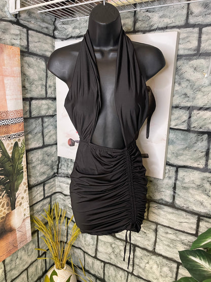 Fashion Nova Black Dress Women sz XS