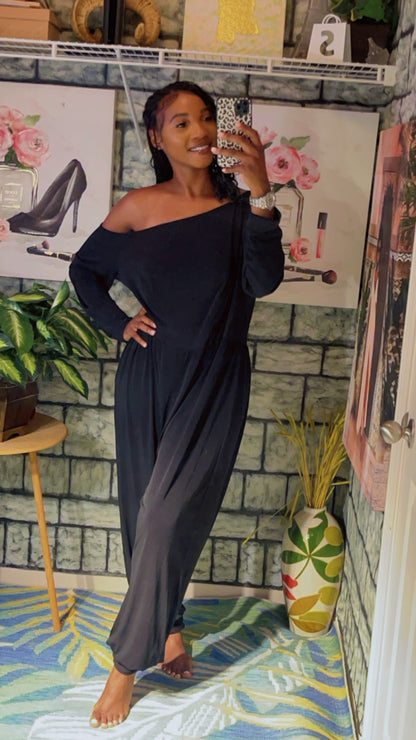 Monif C. Black Jumpsuit Women sz 1XL