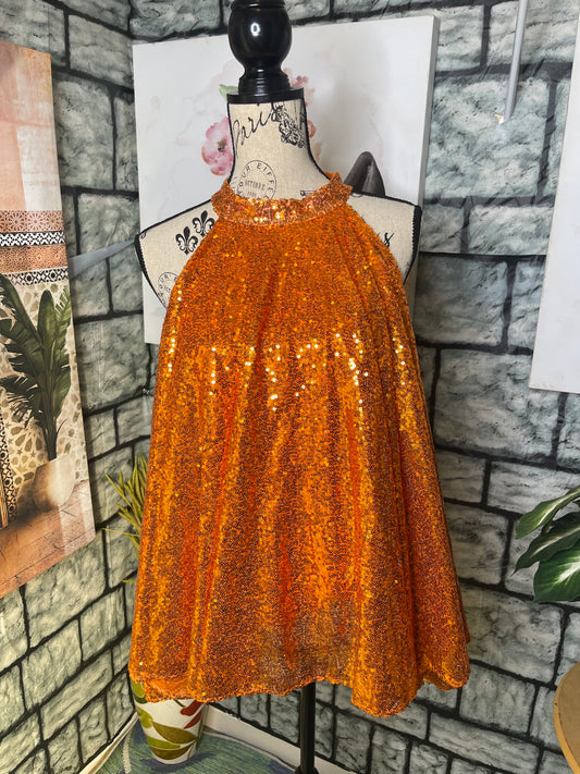NEW Ashley Stewart Orange Sequin Blouse Women sz 18/20