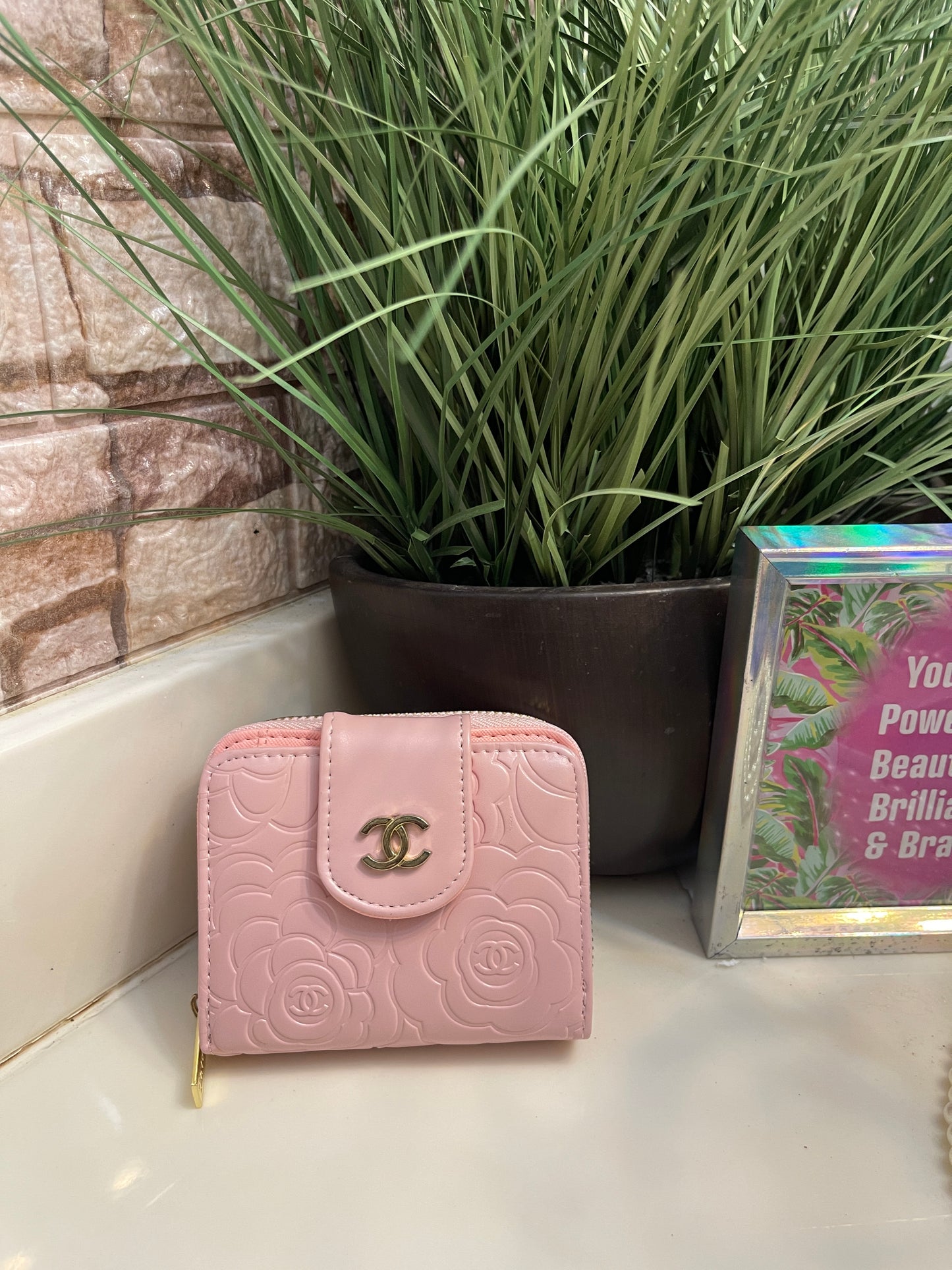 NEW "CC" Wallet Pink Small