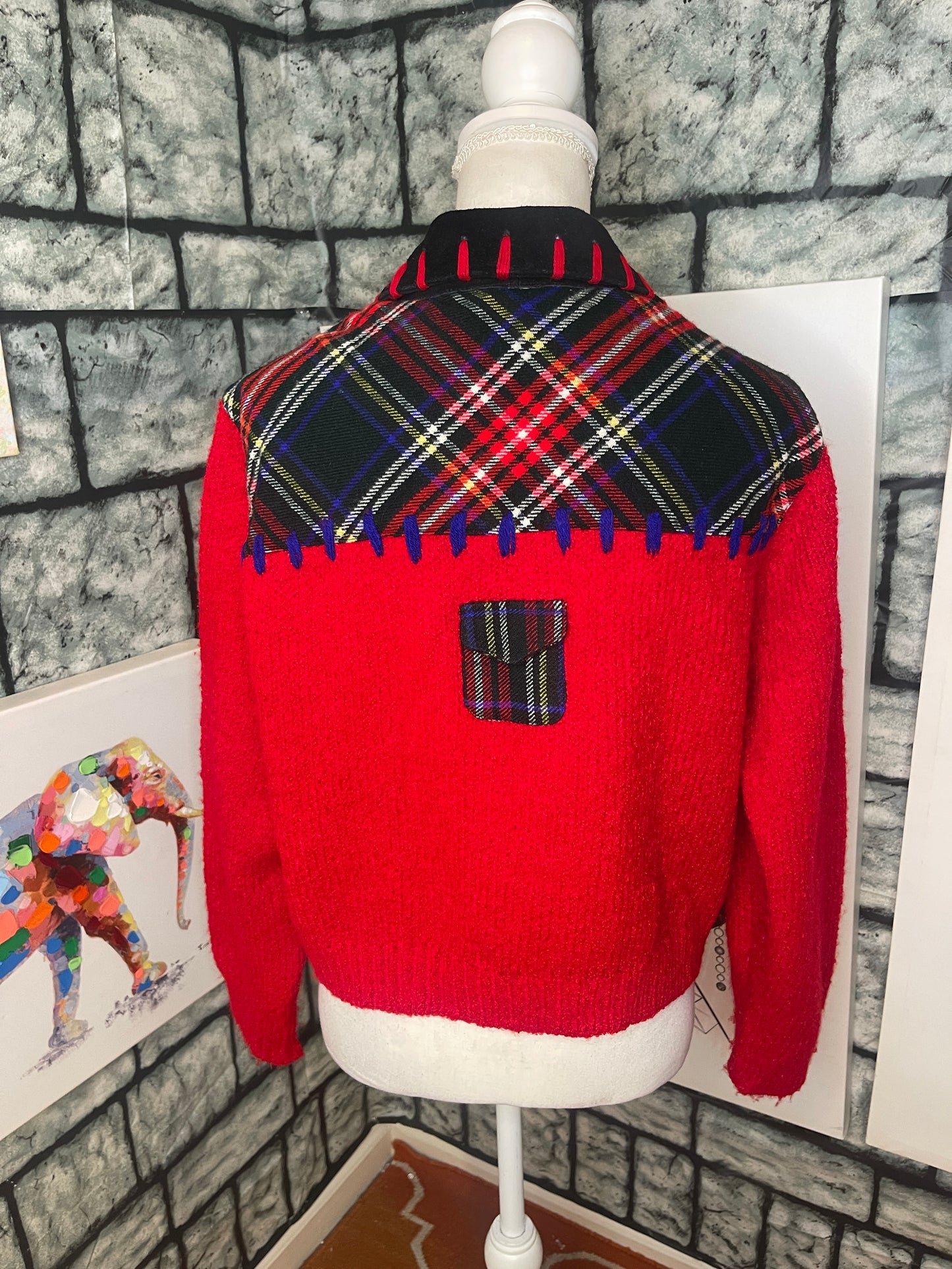 Sandy Starkman Red Holiday Sweater Women sz Medium