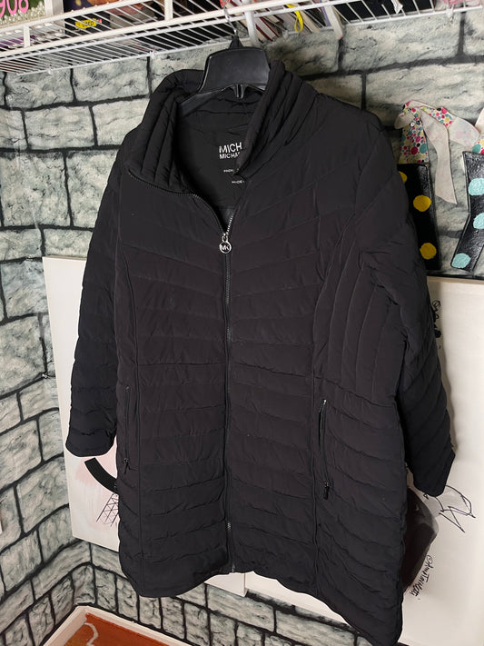 Michael Kors Black Puffer Coat Women sz 2XL