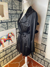 I.N. Black Trench Coat / Dress Black Women sz Large