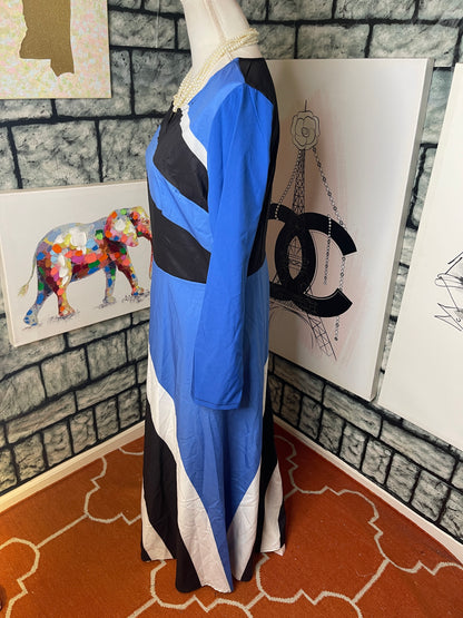 Black Blue Dress Women sz Large