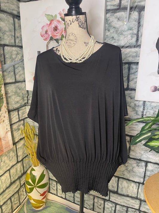 Chico Black Blouse Women sz 3 = sz XL