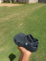 Crocs black toddler sz 10