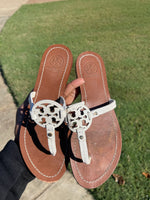 Tory Burch White Sandals Women sz 6