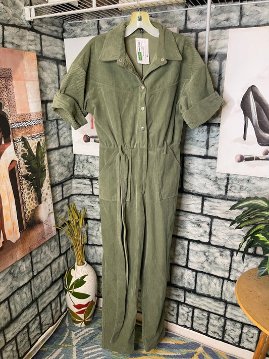 Fashion Nova Green Jumpsuit Women sz Small