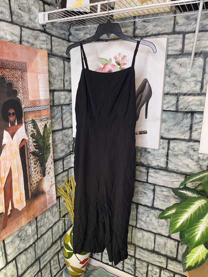 Old Navy Black Capri Jumpsuit Women sz Large