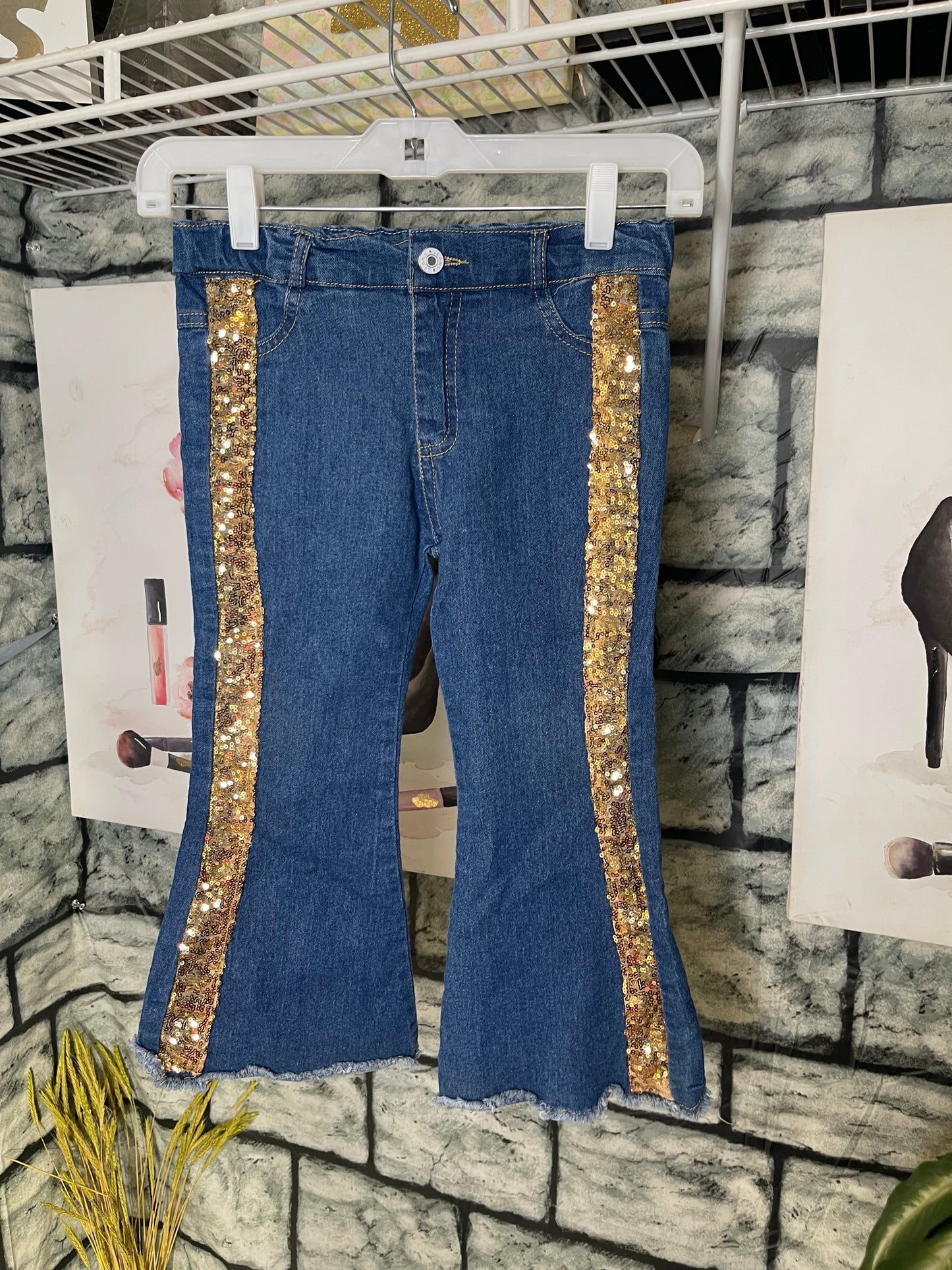 Blue Gold Jeans Girls sz Large (WOULD SAY BEST FITS 4/5)