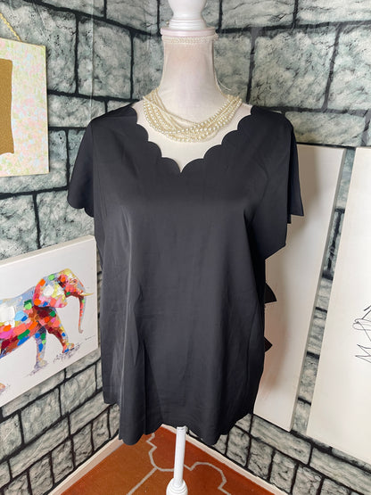 Shein Black Blouse Women sz Large